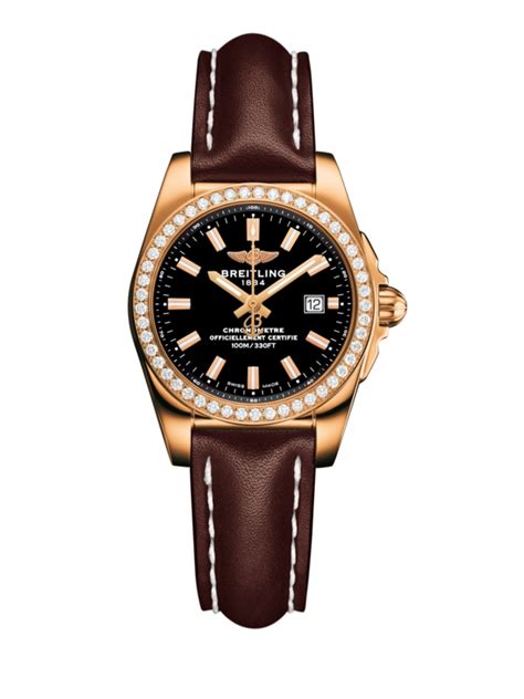 breitling galactic 29 rose gold|Breitling Galactic 29 Rose Gold / Trophy Black / Calf .